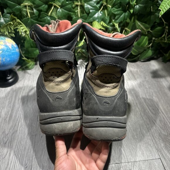 Simms G3 Guide Boots Men’s 10 Dark Elkhorn Nubuck Leather Wading Fishing Vibram - Picture 6 of 13